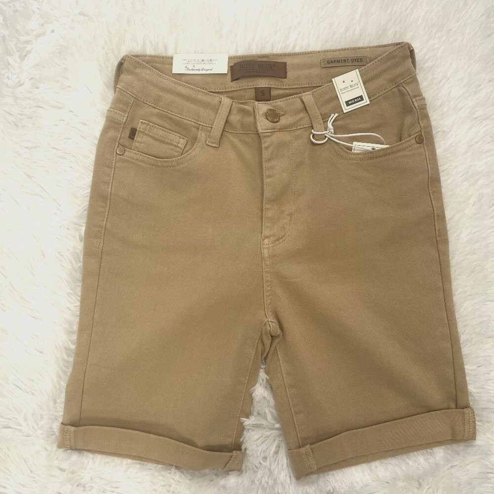 Judy Blue Khaki Bermuda Shorts